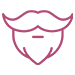 ELC Icon Bearded Facials Pink